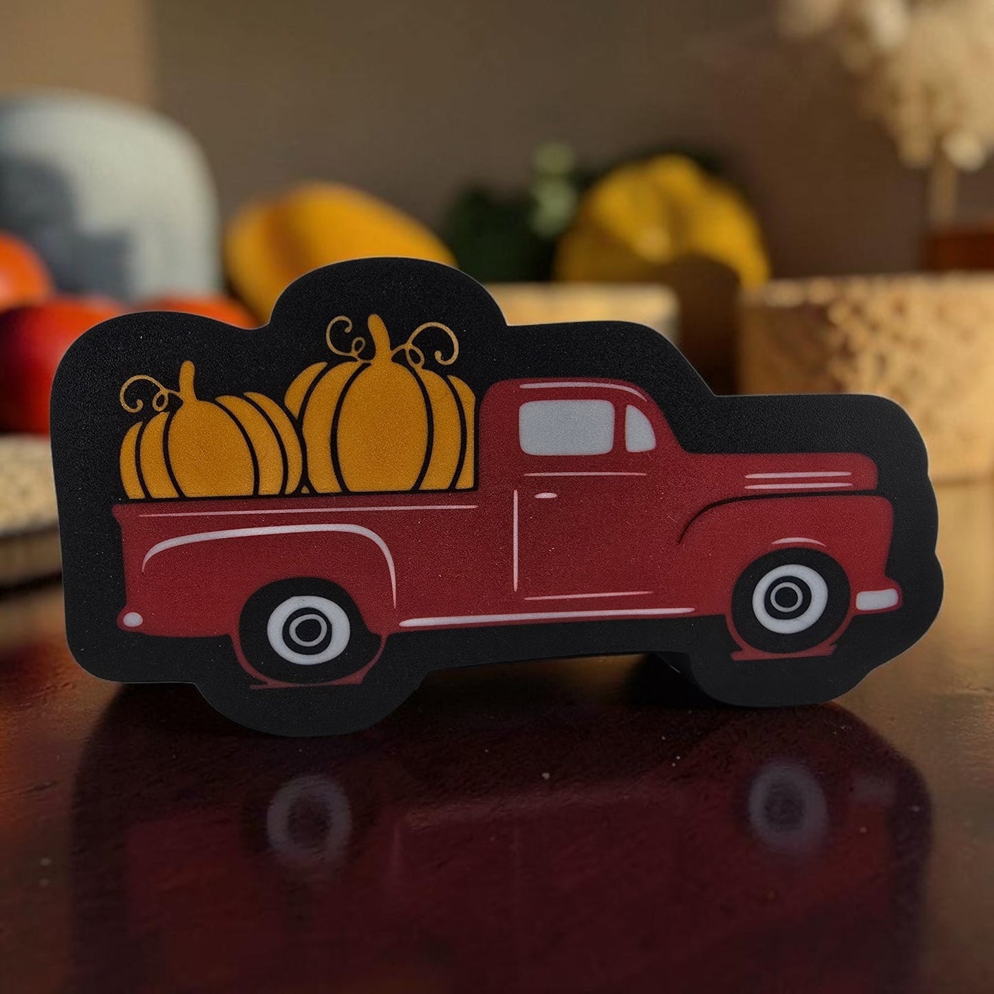 Old Farm Truck Pumpkin Light Box