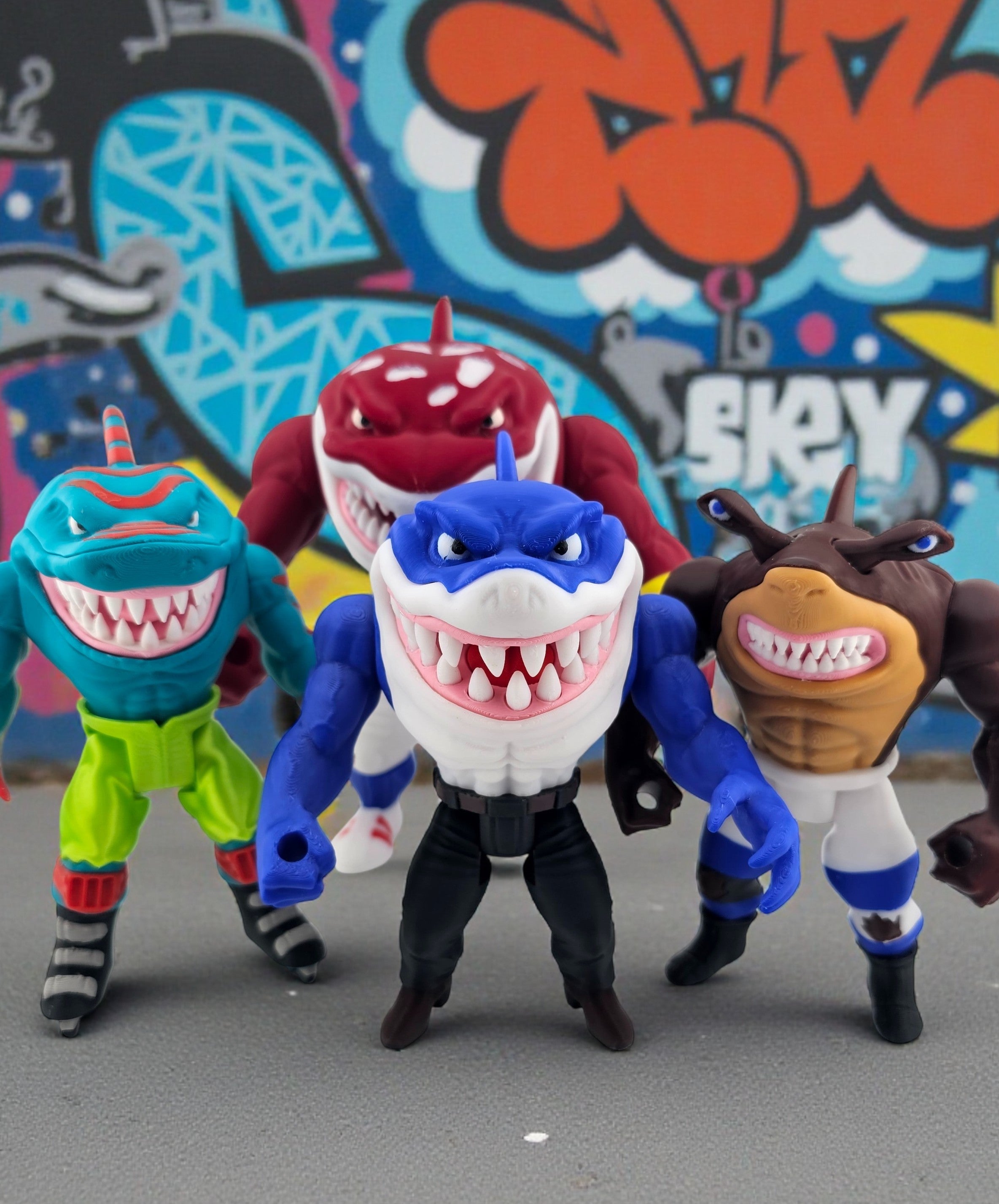 Street Sharks – Collectible Figure – Average Joe's 3D