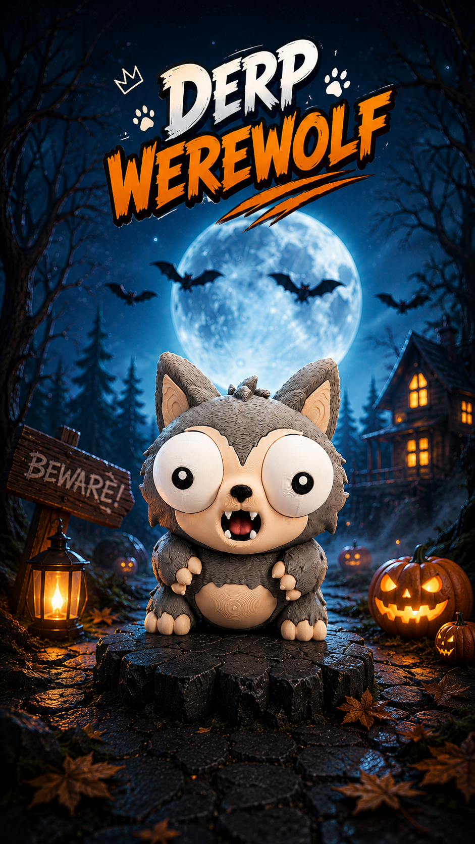 Derp Werewolf – Interactive Halloween Figure