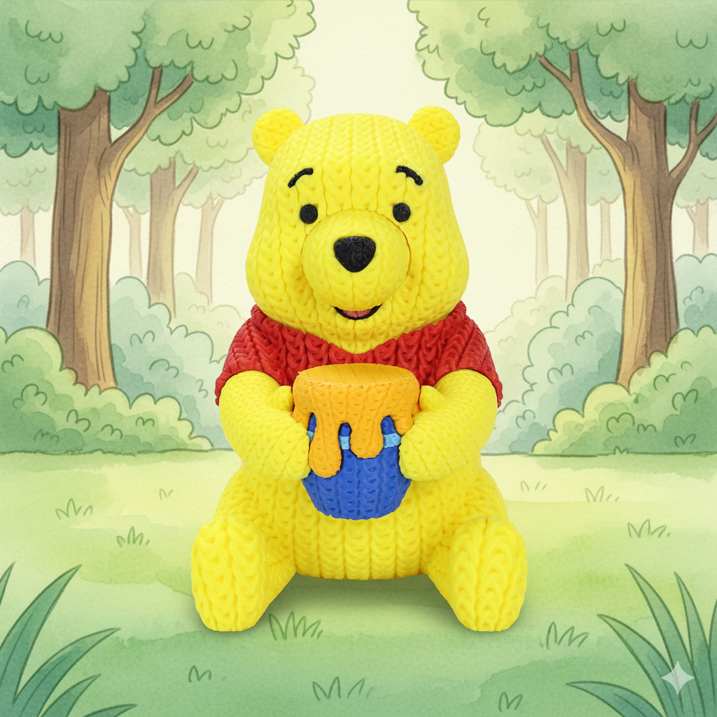 Winnie the Pooh & Friends – Knitted Style Figure