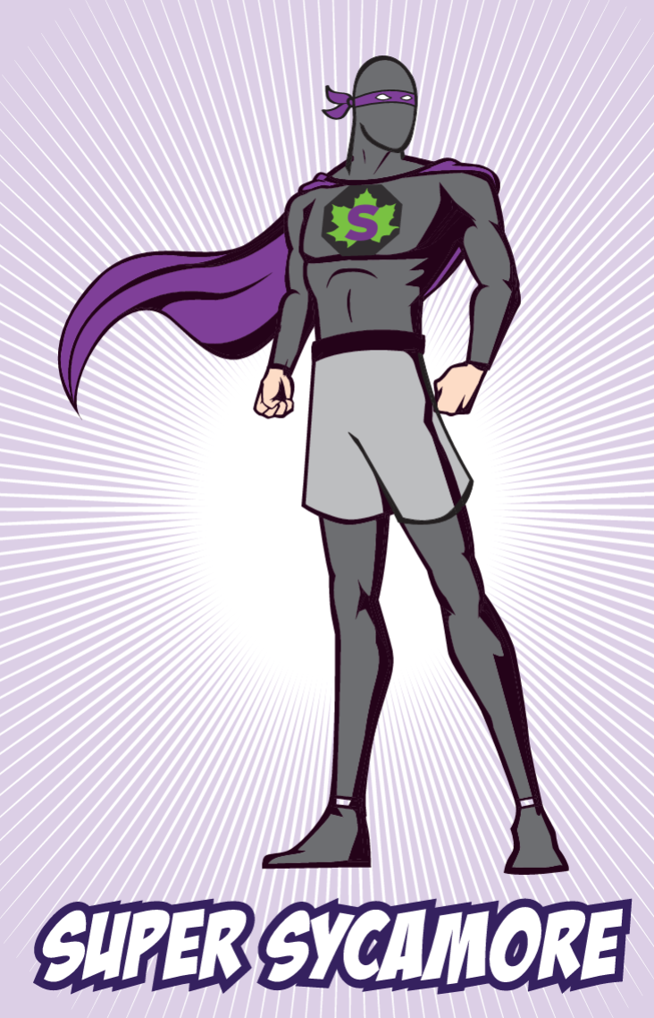 Super Sycamore Superhero Figure