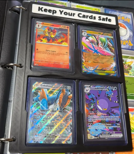 Custom Top Loader Binder Pages – 3-Ring Card Display