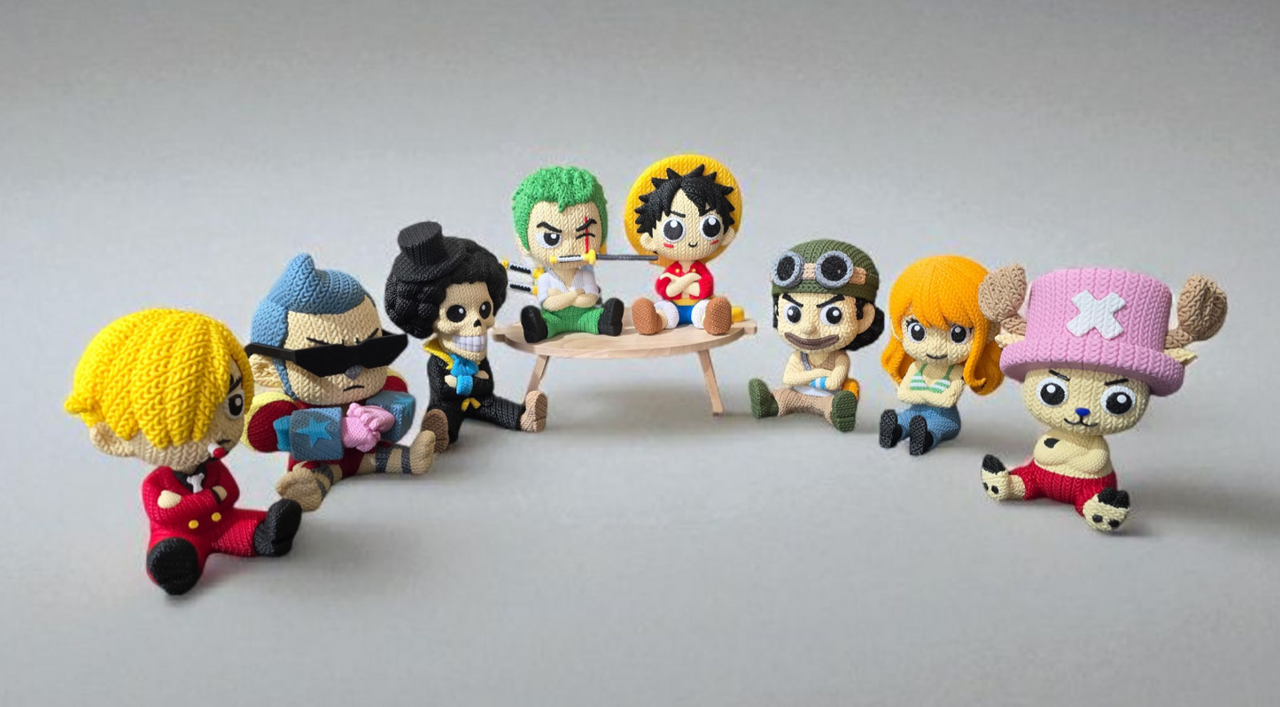 KnitVerse Anime Collection – Pirate Crew Figures