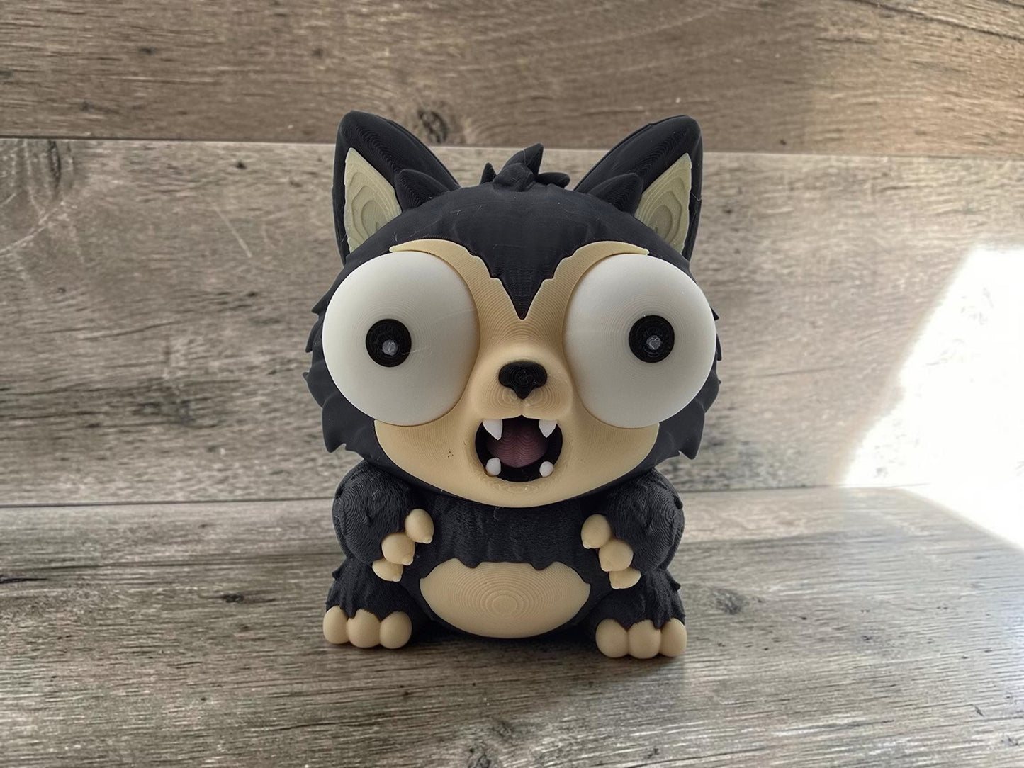 Derp Werewolf cute monster figure printed by Average Joe's 3D